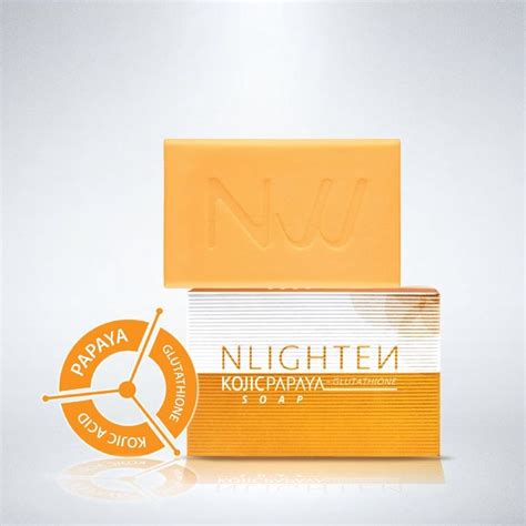 Nlighten Kojic Papaya Soap With Glutathione Has Triple Lightening Complex That Helps Lighten And