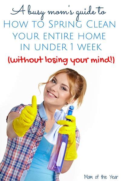 Spring Cleaning For The Busy Mom Spring Cleaning Cleaning Busy Mom