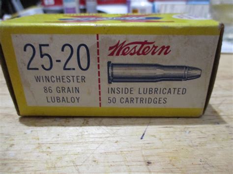 Western Cartridge Company Full Box Of Western 25 20 Wcf 86 Grain