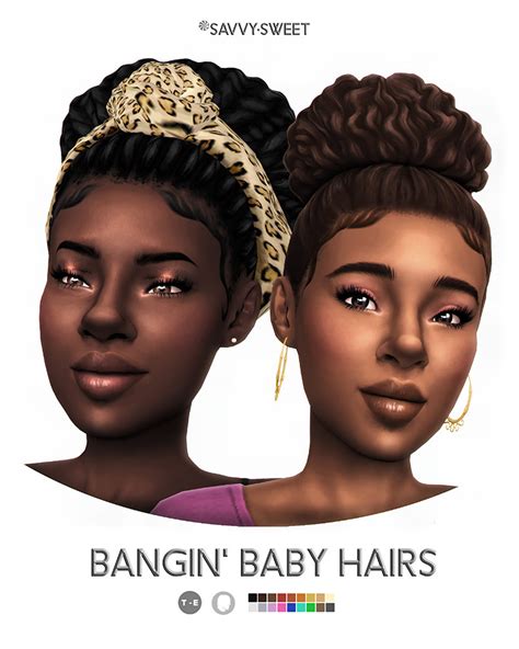 26 Sims 4 Baby Hair Skin Detail Shivannisora