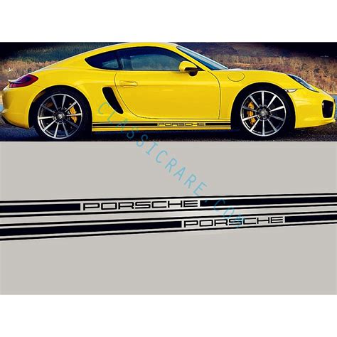 Pors 981 718 Cayman Boxster Classic Side Stripes Door Decals