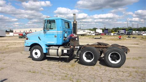 1995 Volvo White Gmc Day Cab Semi Tractor Youtube