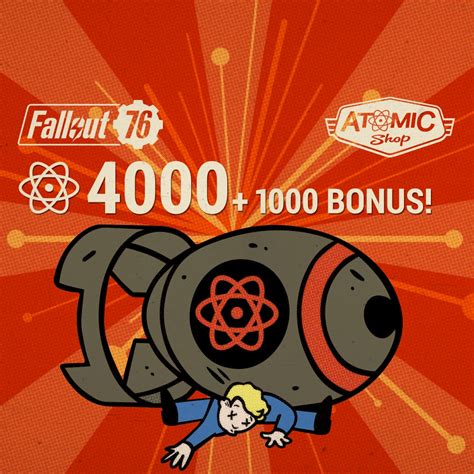 Fallout 76 4000 1000 Bonus Atoms