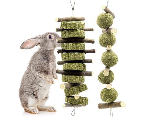 bunny chew toys for teeth molar rabbit toys natural organic apple sticks for rabbits