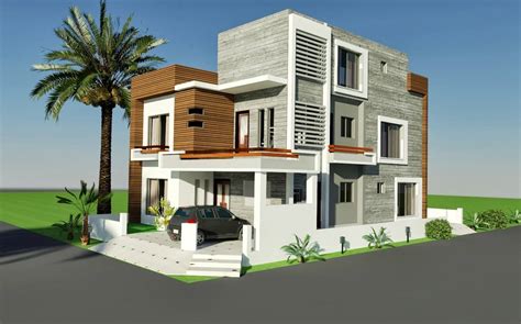 Front Elevation Marla Corner House Plan Design Jhmrad 158066