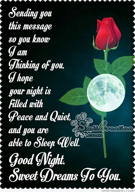 good night sweet dreams to you