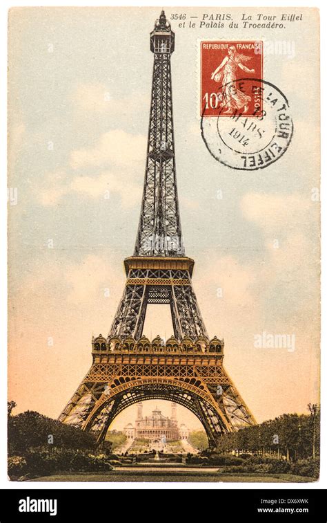 Vintage French Travel Postcard Paris France Souvenir Postcard Iconic