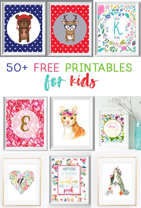 Free Nursery Wall Art Printables Printable Templates