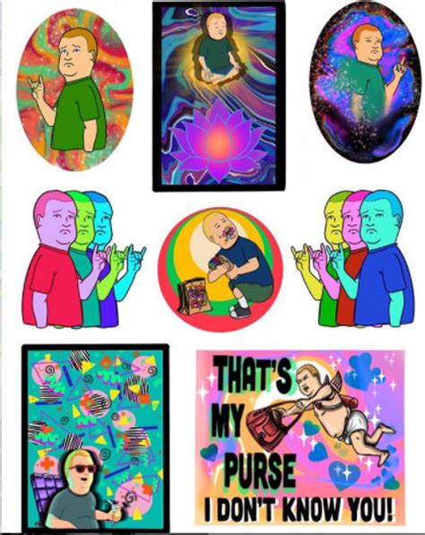 Buy Bobby Hill King Of The Hill Dammit Bobby Sticker Sheet Online In