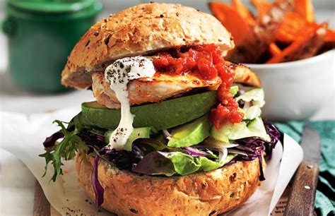 Mexican Chicken Burgers With Golden Kumara Wedges Healthy Food Guide