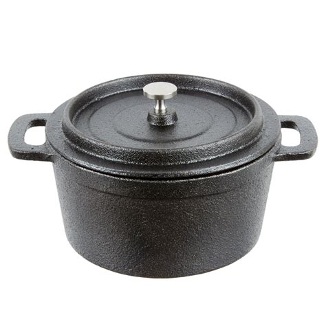 10 best cast iron pots of august 2021. American Metalcraft CIPR5526 5 1/2" Round Cast Iron Mini Pot