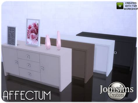 Affectum Dresser Found In Tsr Category Sims 4 Dressers Sims 4