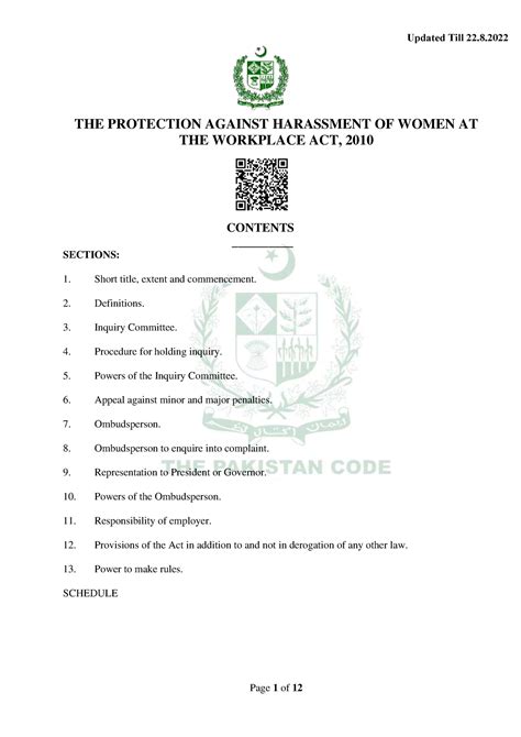 Harassment Act The Protection Against Harassment Of Women At The