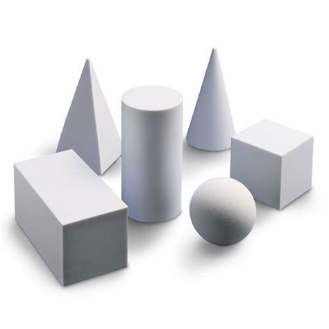 Geometric 3D Forms Value Geometric Solids Form Drawing Still