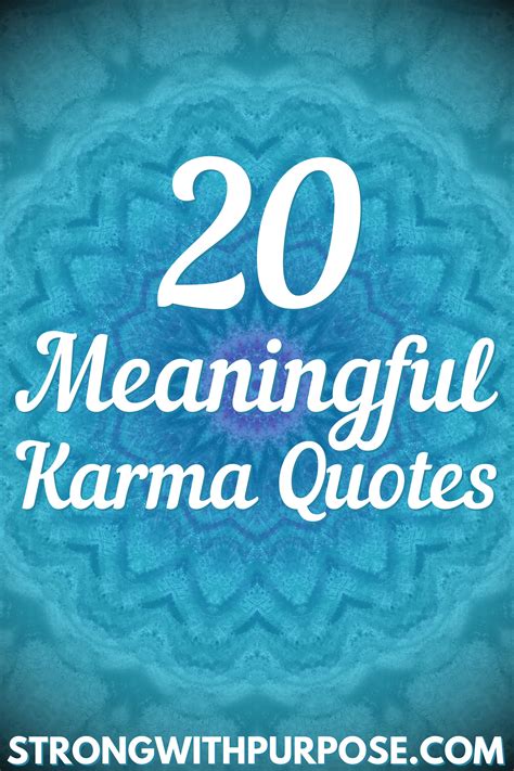 20 Meaningful Karma Quotes | Strong with Purpose | Healing & Intuitive ...