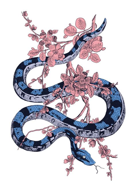 Jungle Snake Mini Art Print By Fernanda Schallen Without Stand 3 X