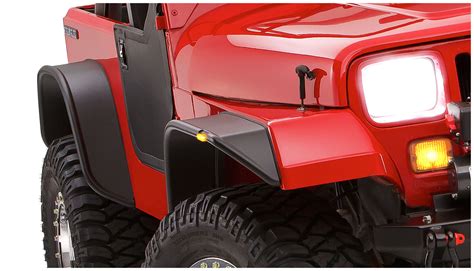 Flat Style Extended Fender Flares Yj 1092407 Jeepey Jeep Parts