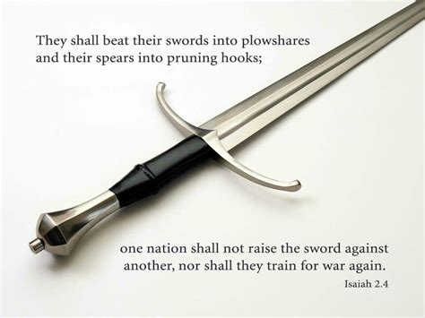 Isaiah 24 They Shall Beat Their Swords Into Plowshares Эстетика