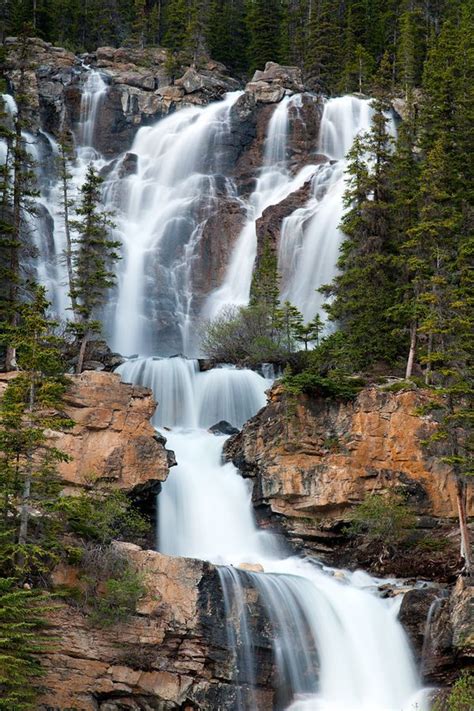 Tangle Fall Jasper National Park Ab Waterfall Beautiful Waterfalls