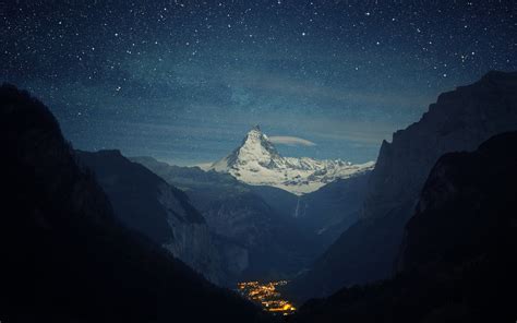 Nature Landscape Mountain Matterhorn Switzerland Wallpaper