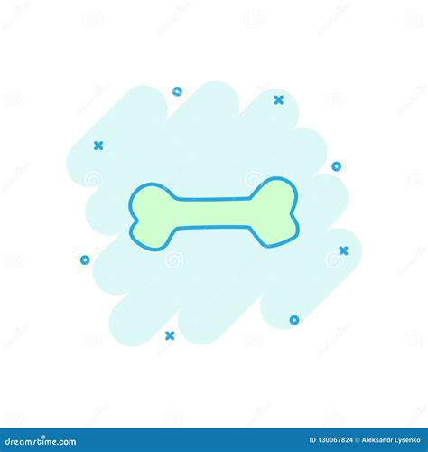 Vector Cartoon Dog Bone Toy Icon In Comic Style Bone Sign Illus Stock