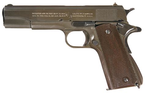 Wwii Us Army Colt Contract Rs Inspected Model 1911a1