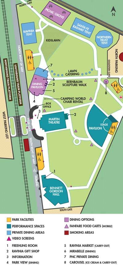 Ravinia Festival Official Site Park Map