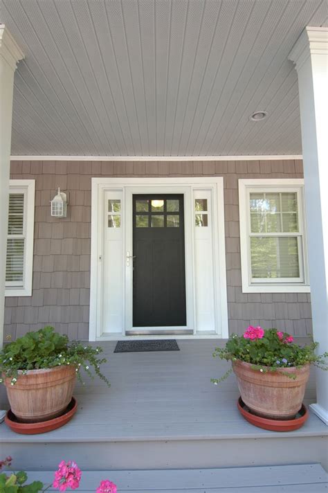 Craftsman Front Door With Sidelights Painted Wood Craftsman Front Door