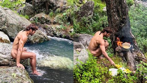 Vidyut Jammwal Nude Photoshoot वदयत जमवल न बन कपड क शयर क तसवर पहड म