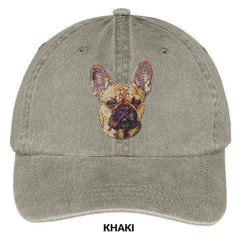 French Bulldog Hat Embroidered Ii Fawn