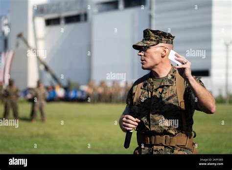 Us Marine Corps Sgt Maj Shelby Smith Offgoing Sergeant Major For