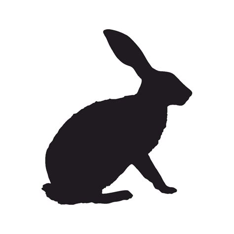 Hare Rabbit Vector Graphics Image Silhouette Rabbit Png Download