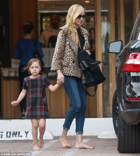 Kimberly Stewart Holds Daughter Delilahs Hand After Getting Pedicures