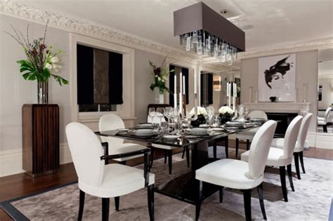 Impressive Ideas To Your Modern Black And White Dining Room Interior