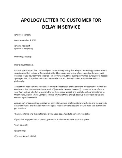 Apology Letter For A Late Delivery Sample Letter Lett