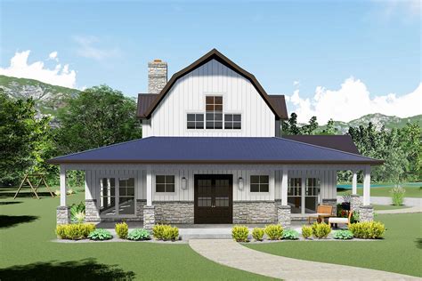 This home offers 3 bedroom, 2 bath, 2 car garage, rear deck, wood floors, family this 3 bedroom, 1 bathroom rancher style home is the perfect starter home or ideal for an investor. Striking Modern Farmhouse Plan with Sleeping Loft - 70618MK | Architectural Designs - House Plans