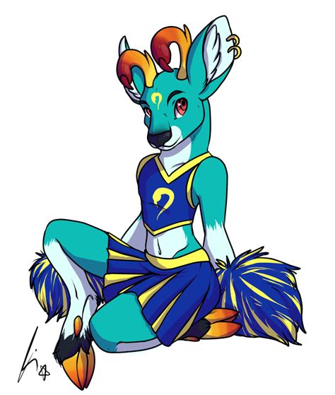 the big imageboard tbib anthro antlers apes cervine cheerleader outfit clothed clothing