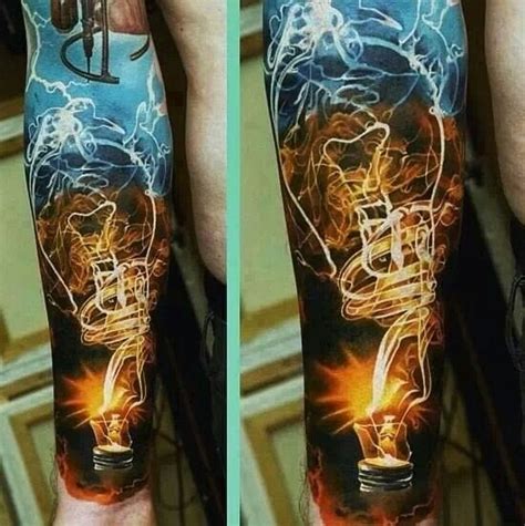 Yes, black light tattoos indeed glow — but only under black lights. 25 Ingenious Light Bulb Tattoos | Tattoodo