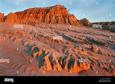 Dune Formation Of The Walls Of China In Famous Mungo National Park