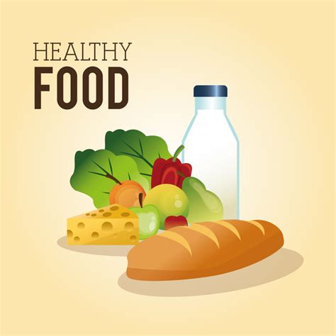 Healthy Food Illustration Vectors 03 Free Download
