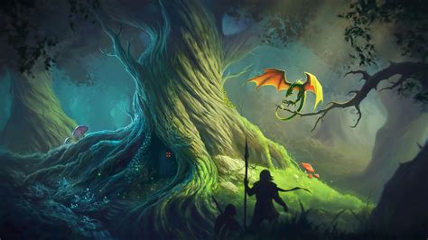 Forest Dragon Wallpapers Top Free Forest Dragon Backgrounds
