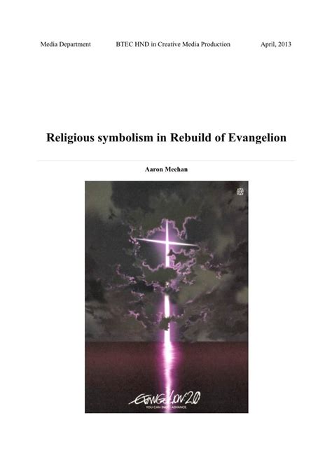 Religious Symbolism In Rebuild Of Evangelion Docslib