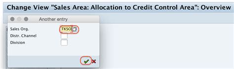 Assign Sales Area To Credit Control Area In Sap