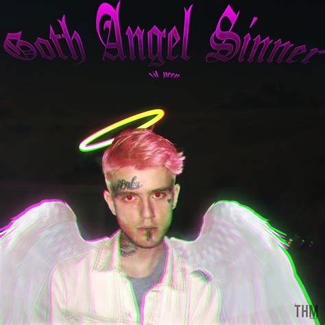 Lil Peep Goth Angel Sinner Artwork Rlilpeep