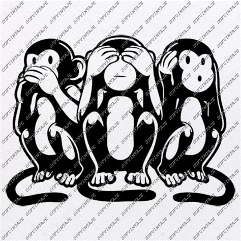 Monkey Svg File - Monkeys Svg - Funny Monkeys Png - Animals Svg - Wild