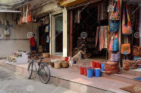 People Selling Goods At Their Souvenir Shops In Thamel Kathmandu Nepal Editorial Photography
