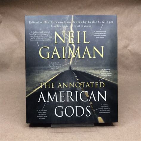 The Annotated American Gods Neil Gaiman Signed First Edition Thus Hardcover 62896261 Ebay