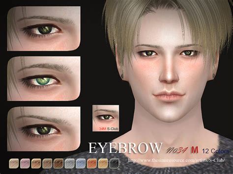 The Sims Resource S Club Wm Thesims4 Eyebrows 34m