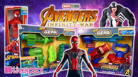 Juguetes Avengers Infinity War Nerf Assembler Gear De Spiderman Y