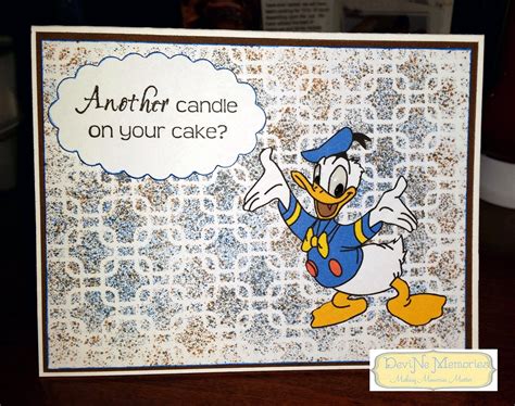 Donald Duck Themed Birthday Card Disney Cards Kids Cards Birthday
